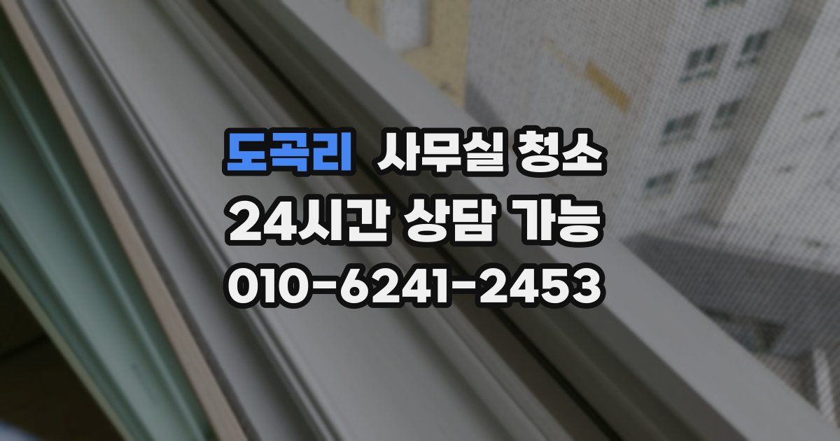 도곡리 사무실 청소