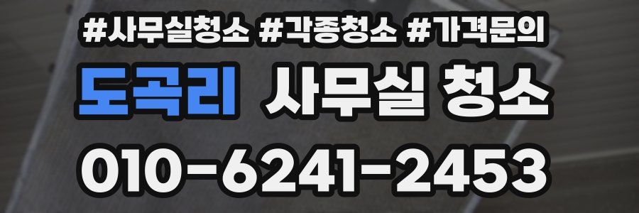 도곡리 사무실 청소