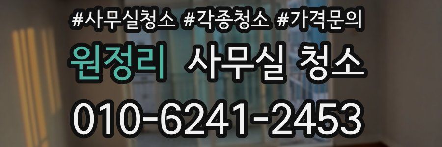 원정리 사무실 청소