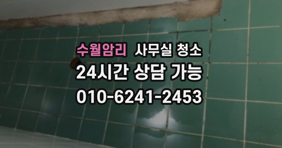 수월암리 사무실 청소