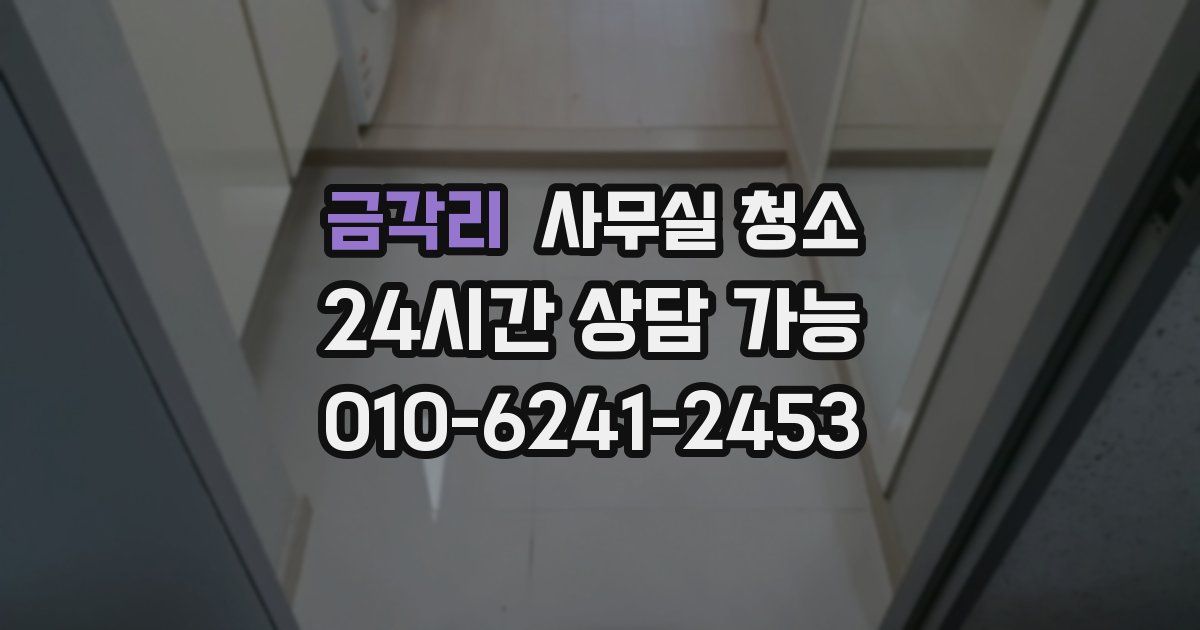 금각리 사무실 청소