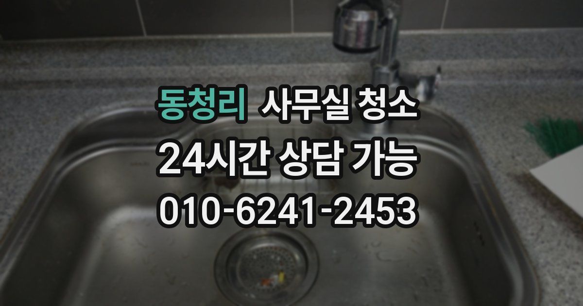 동청리 사무실 청소