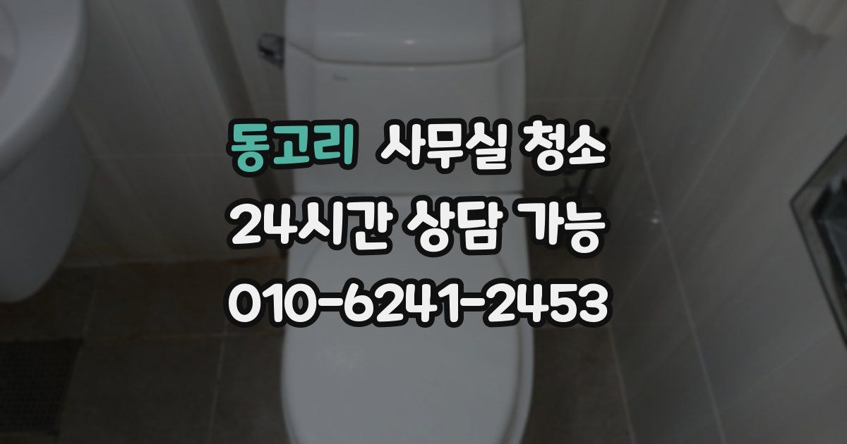 동고리 사무실 청소