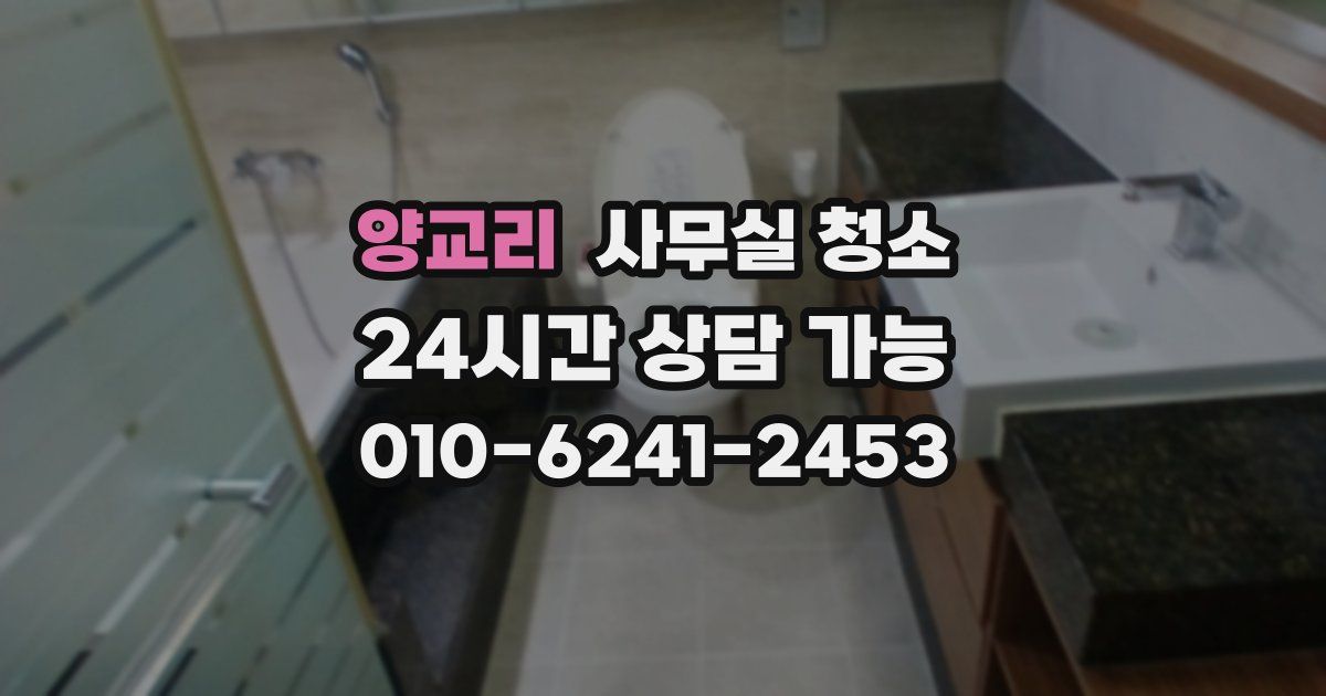 양교리 사무실 청소