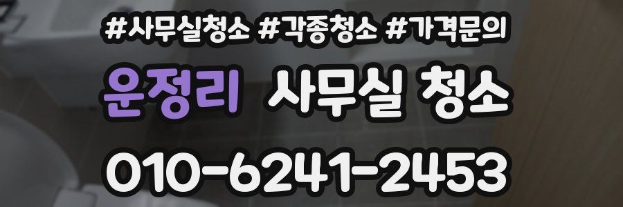 운정리 사무실 청소