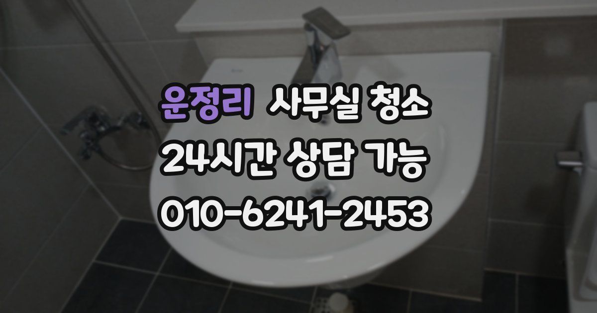 운정리 사무실 청소