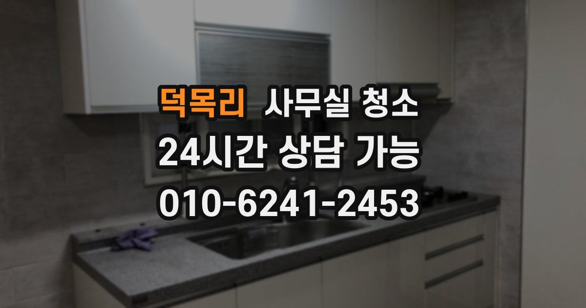 덕목리 사무실 청소