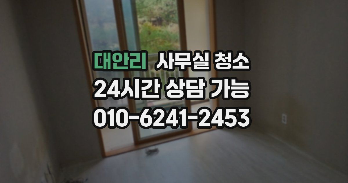 대안리 사무실 청소