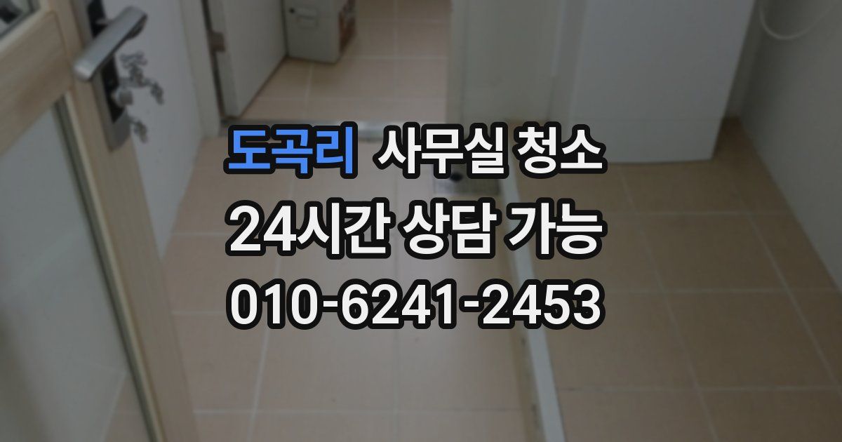 도곡리 사무실 청소