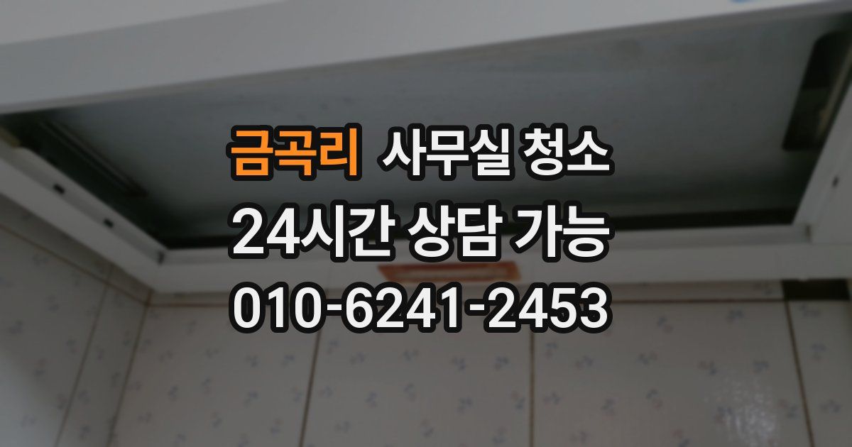 금곡리 사무실 청소