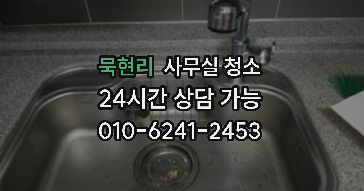 묵현리 사무실 청소