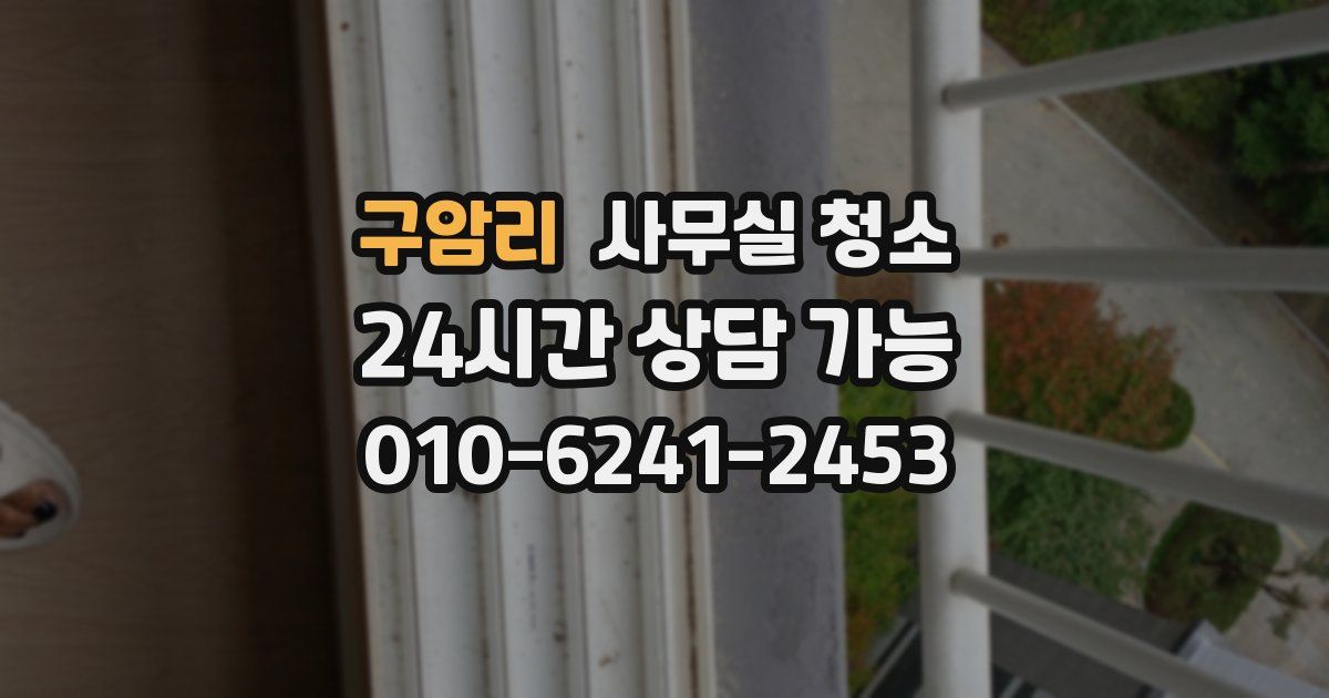 구암리 사무실 청소