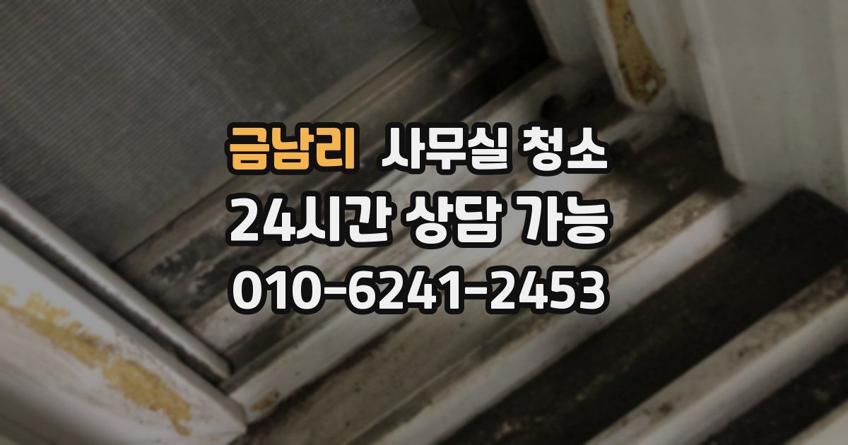 금남리 사무실 청소
