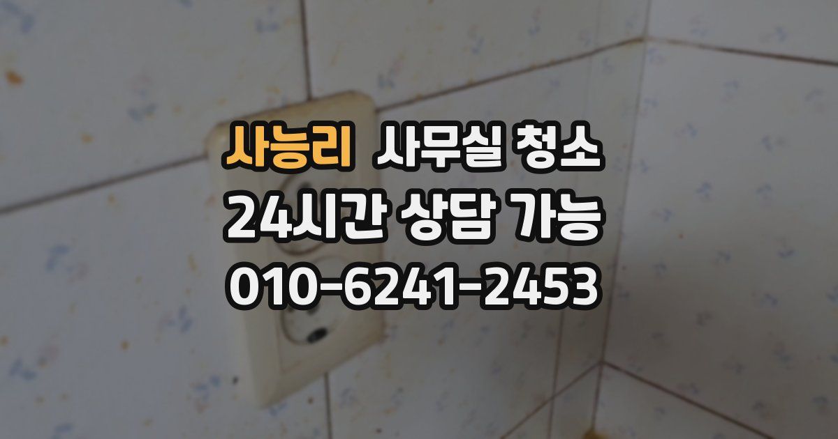 사능리 사무실 청소