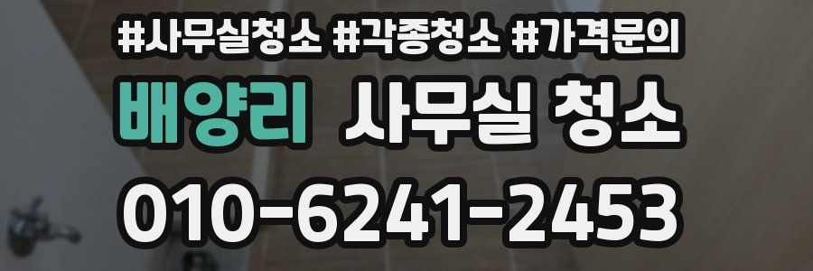 배양리 사무실 청소