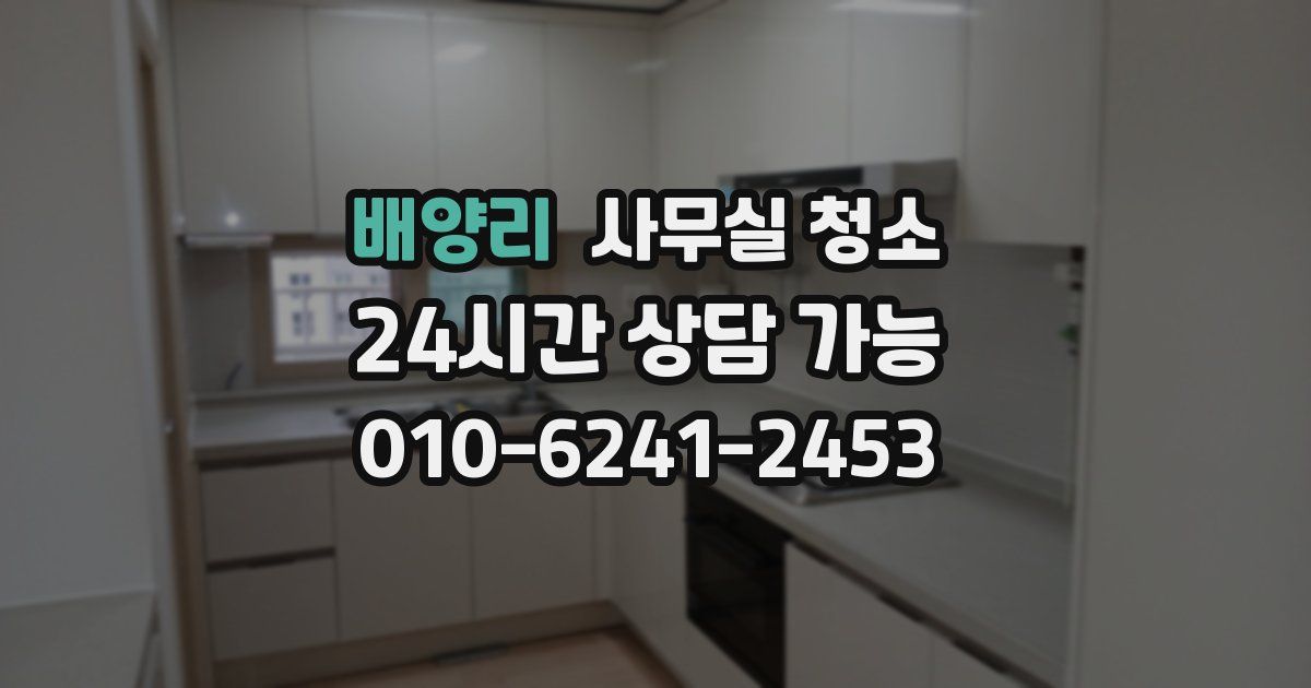 배양리 사무실 청소