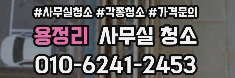 용정리 사무실 청소