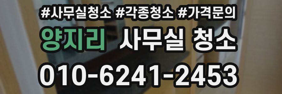 양지리 사무실 청소
