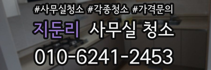 지둔리 사무실 청소