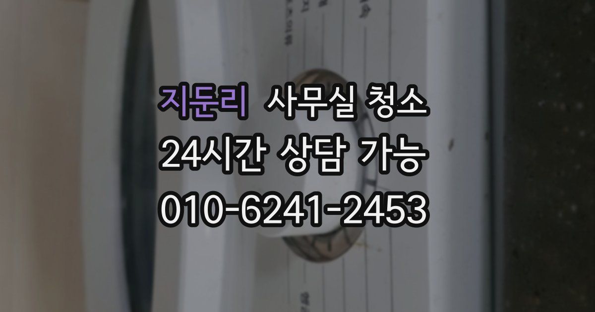 지둔리 사무실 청소