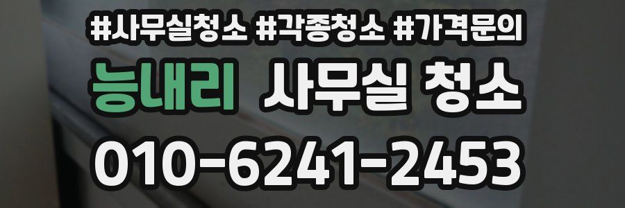 능내리 사무실 청소