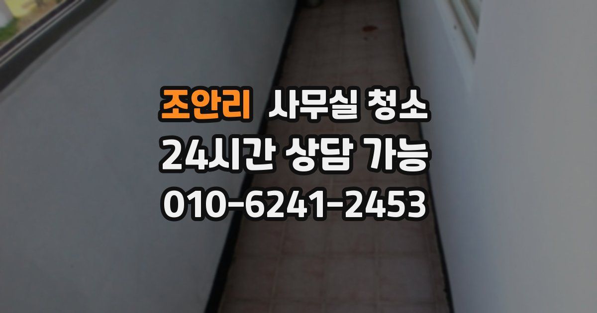 조안리 사무실 청소