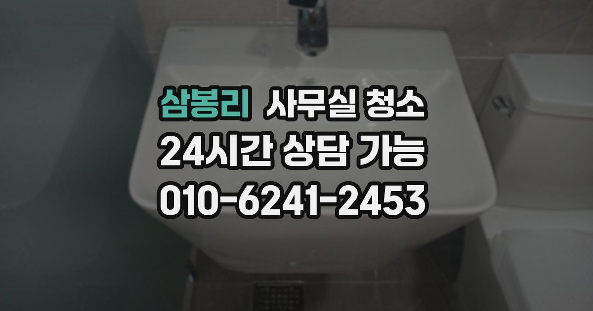 삼봉리 사무실 청소