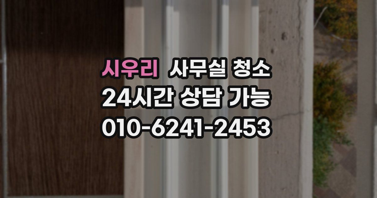 시우리 사무실 청소