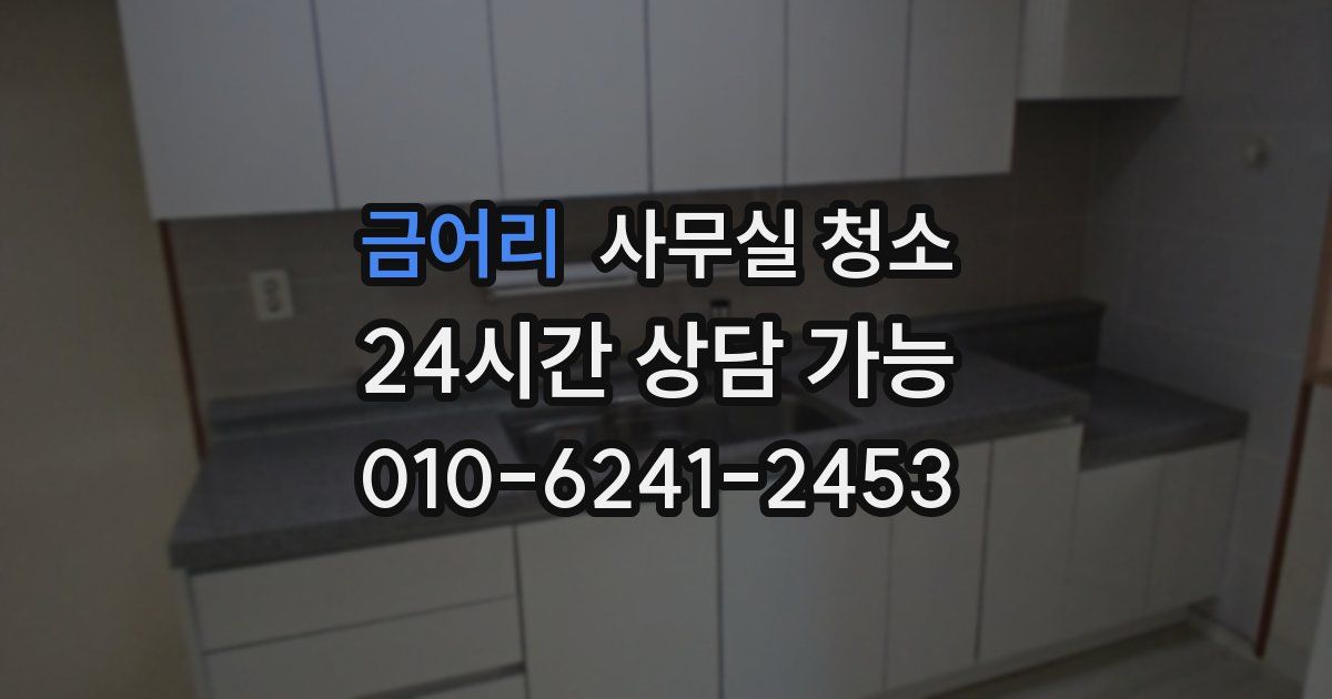 금어리 사무실 청소