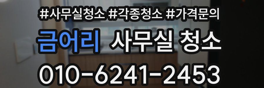 금어리 사무실 청소