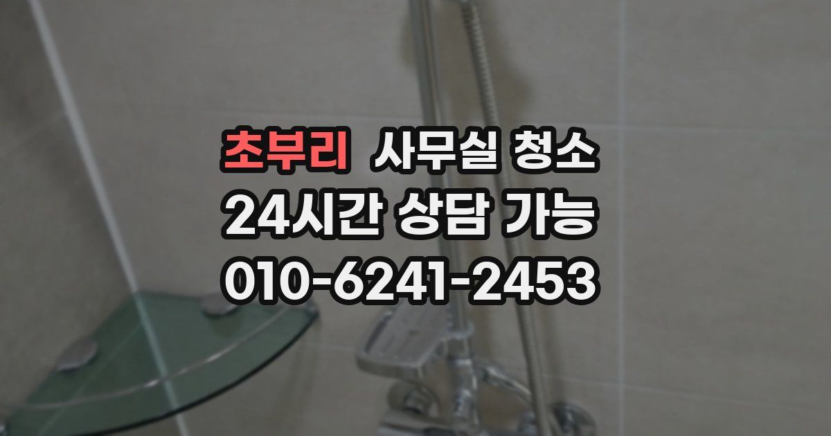 초부리 사무실 청소