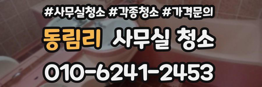 동림리 사무실 청소