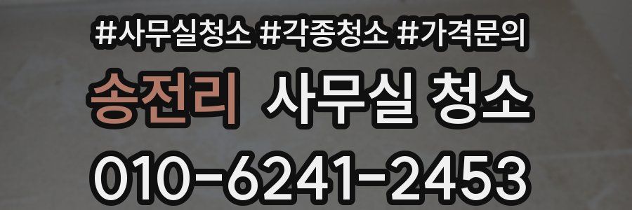 송전리 사무실 청소