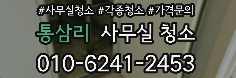 통삼리 사무실 청소