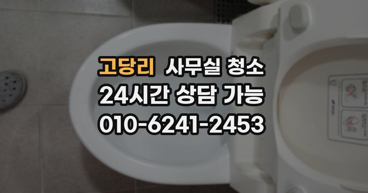고당리 사무실 청소