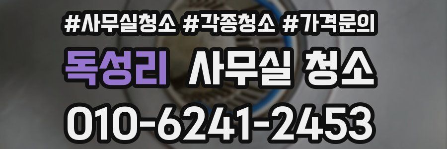 독성리 사무실 청소