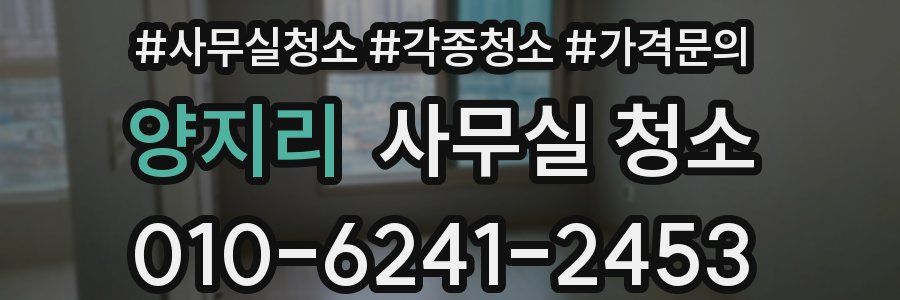 양지리 사무실 청소