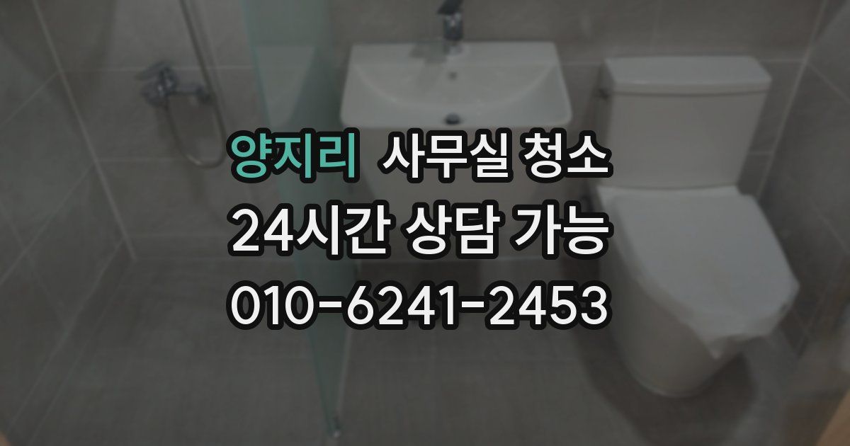 양지리 사무실 청소