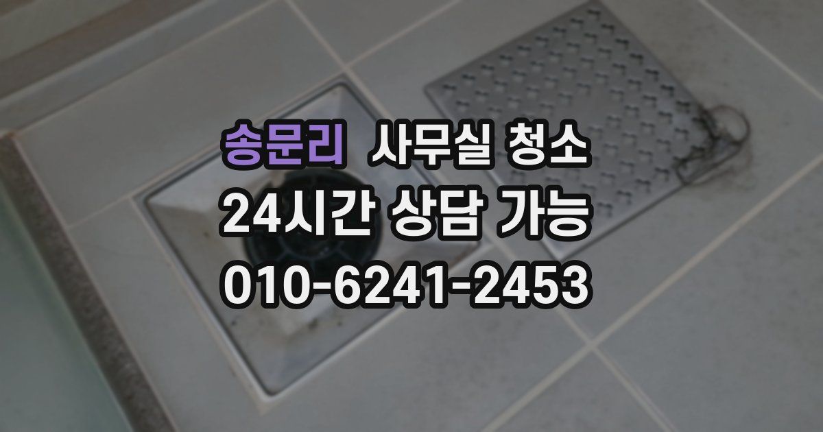 송문리 사무실 청소