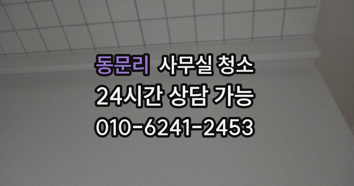 동문리 사무실 청소