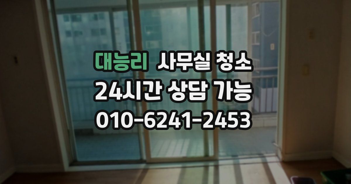 대능리 사무실 청소