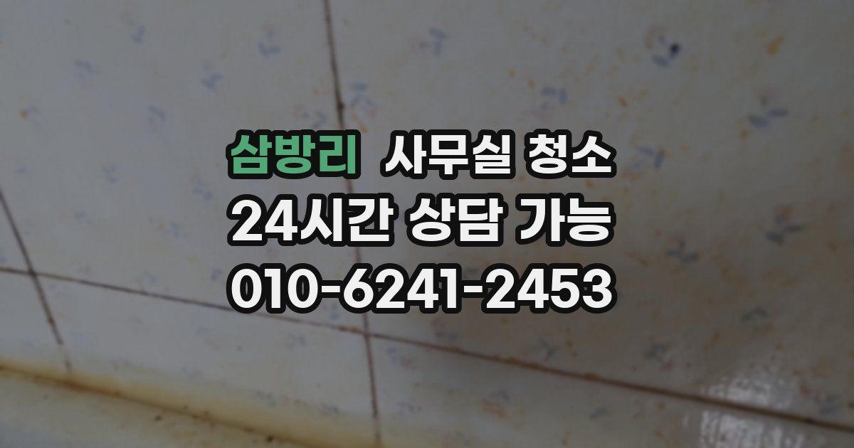 삼방리 사무실 청소