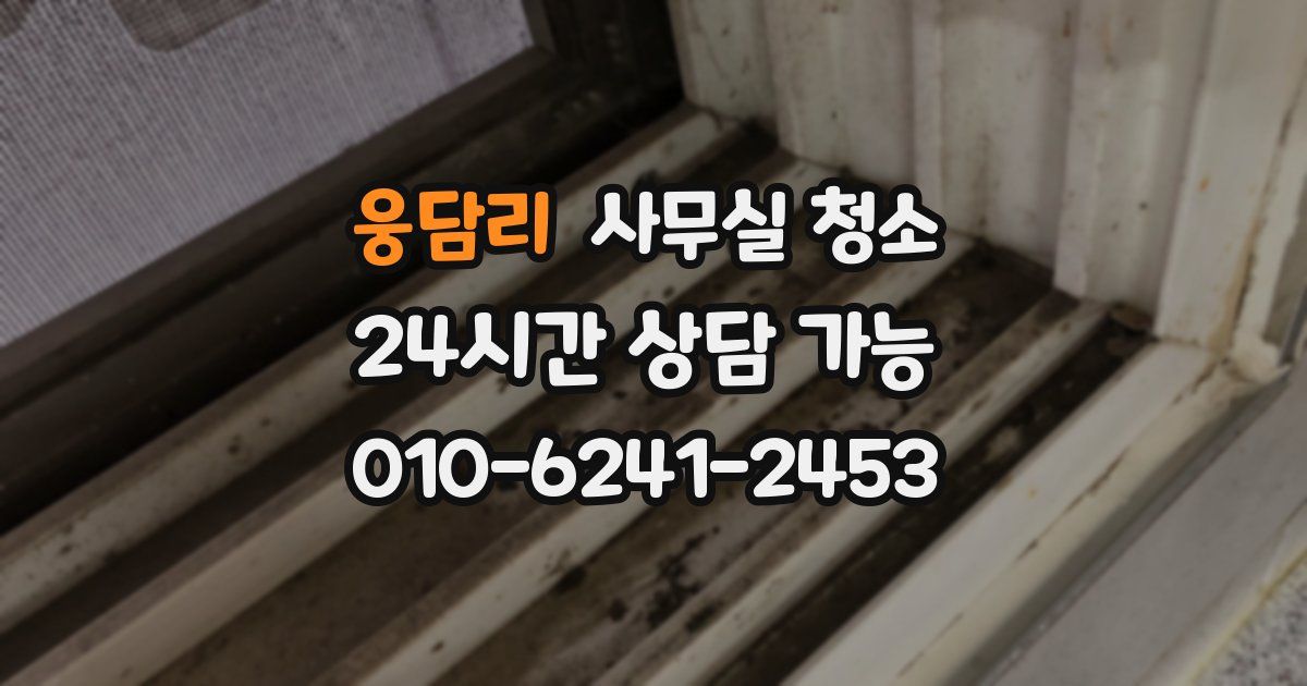 웅담리 사무실 청소