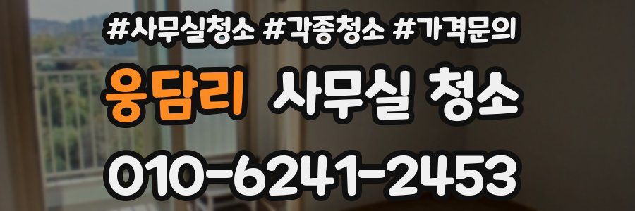웅담리 사무실 청소
