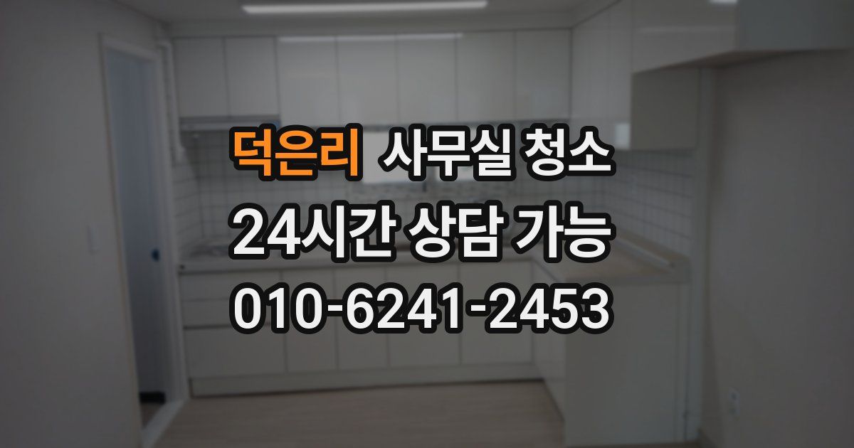 덕은리 사무실 청소