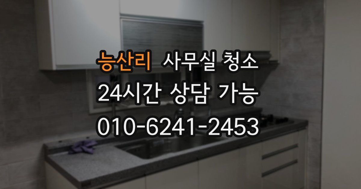 능산리 사무실 청소