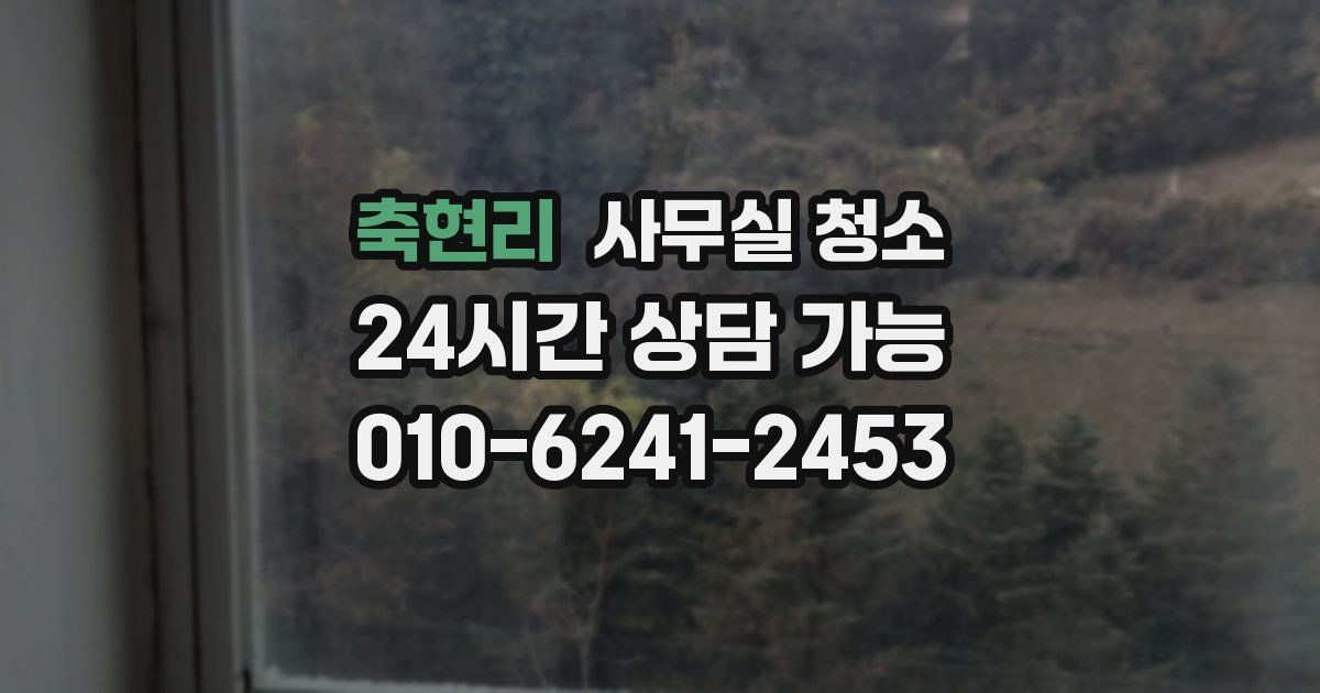 축현리 사무실 청소