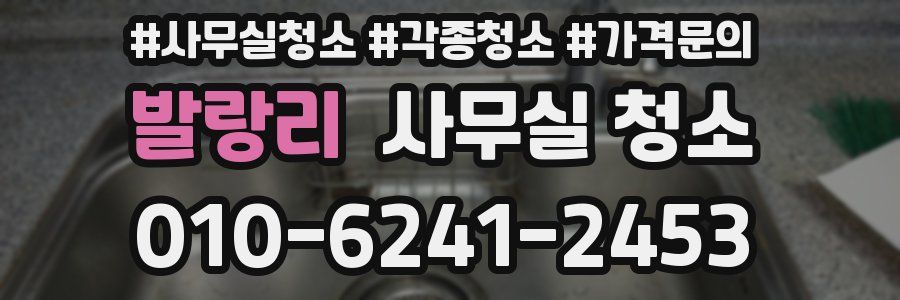 발랑리 사무실 청소