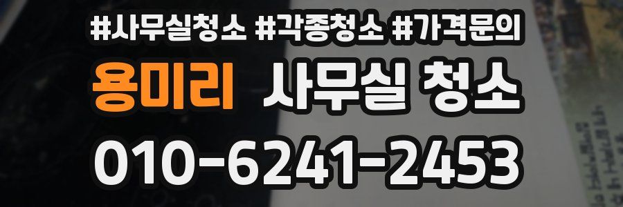 용미리 사무실 청소