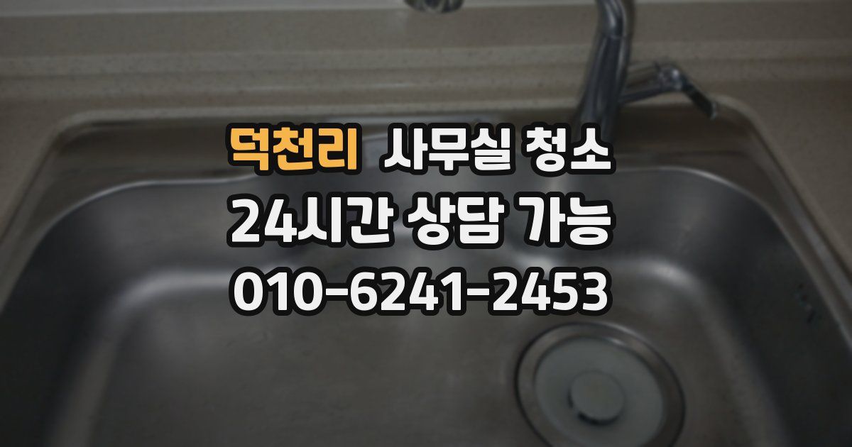 덕천리 사무실 청소